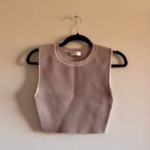 Babaton Sculpt Knit Cropped Tank